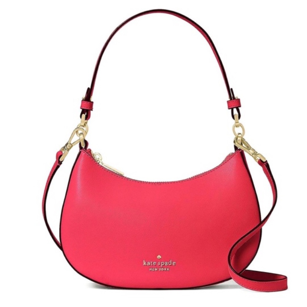 Kate Spade Staci Saffiano Leather Crossbody (Dark Water) - Picture 2 of 2